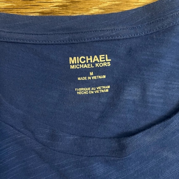 Michael Kors | Logo Tape Crewneck T-Shirt Size Medium - Picture 4 of 5